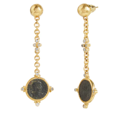 GURHAN Gold Drop Earrings GUE-YG-CNOS-4