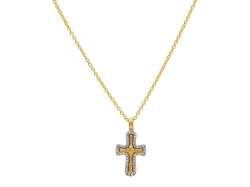 GURHAN Gold Cross Necklace GUN-YG-DI-2357