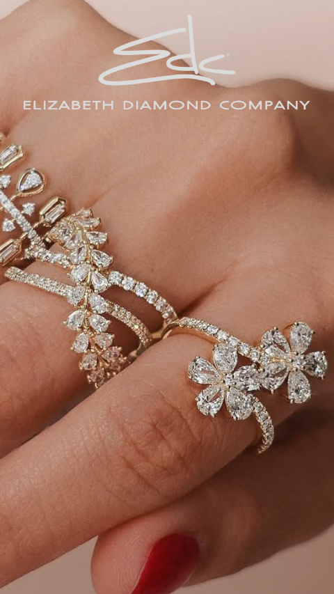 Diamond and Engagement Rings Cincinnati, OH - solitaire diamond and diamond band