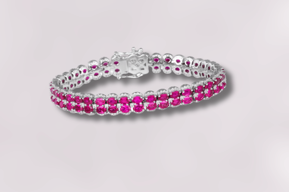 Fana Jewelry Cincinnati, OH - pink diamond tennis bracelet