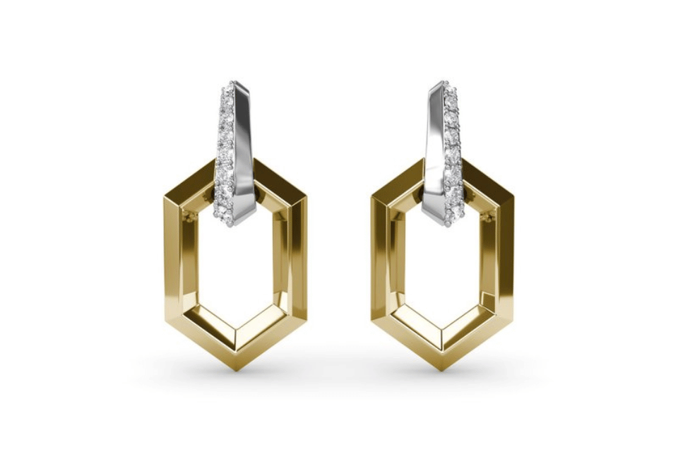 Fana jewelry Dayton, Ohio - ruby and diamond Fana earrings