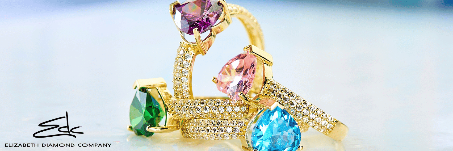 Fashion Rings Cincinnati, OH - banner showing gemstone fashion rings