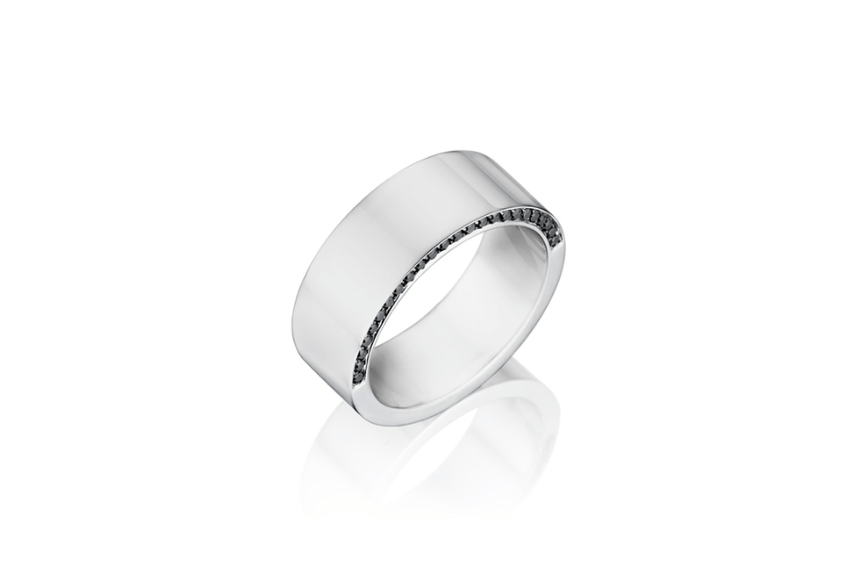 Henri Daussi Columbus, OH - white gold wedding band