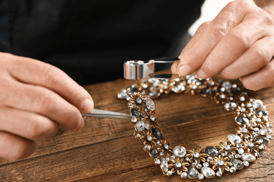Jewelry Repair near Centerville, Ohio - repairing a necklace