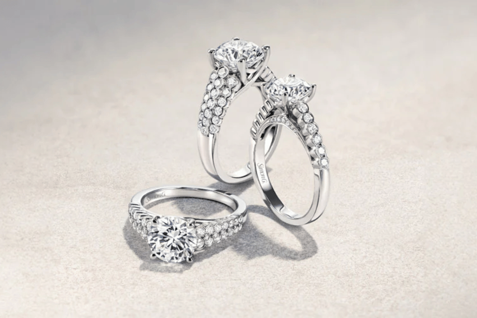 Simon G retail jewelers Dayton, Ohio - diamond engagement rings for sale.