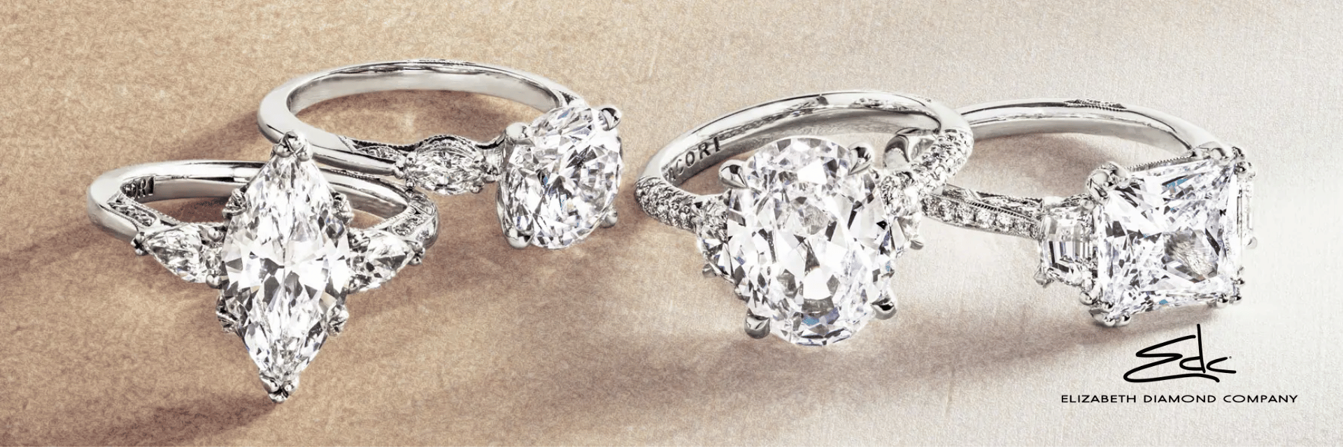 Tacori Engagement Rings in Columbus, Ohio - 3-stone diamond rings