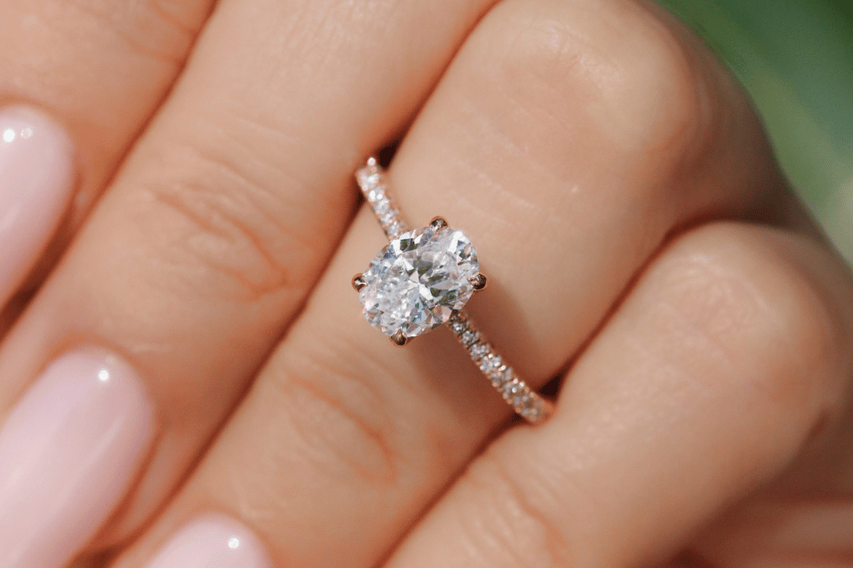 Tacori Engagement Rings in Columbus Ohio - ring modeled on hand