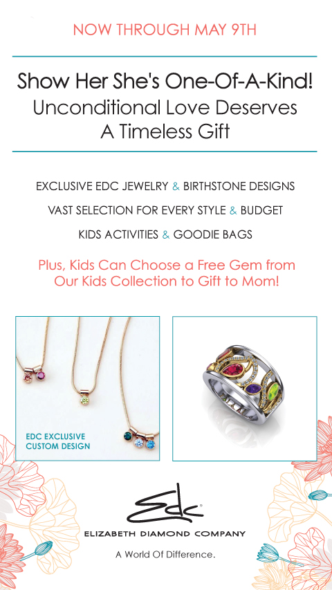 Mother's Day Event banner featuring EDC jewelry