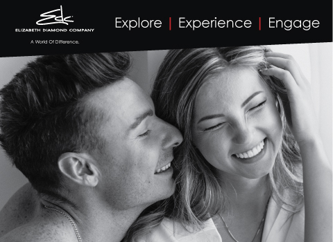 Elizabeth Diamond Company Explore, Experience, Engage -- image features a romantic couple