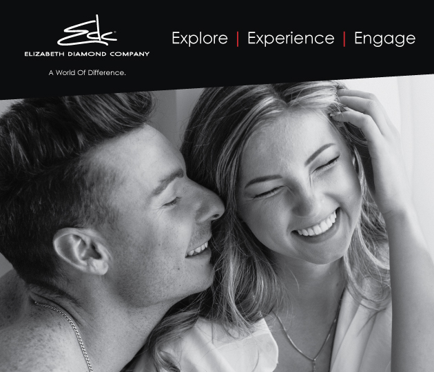 Elizabeth Diamond Company Explore, Experience, Engage -- image features a romantic couple