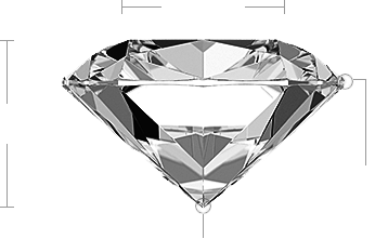 Cushion Diamond Side View Cushion Diamond Side View