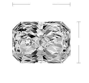 Radiant Diamond Top View Radiant Diamond Top View